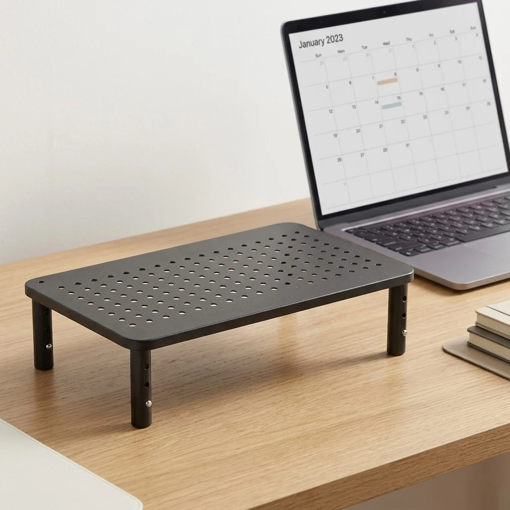 Adjustable Metal Laptop Stand Monitor Riser Printer Shelf Flat Screen Computer Holder Desk Organizer Accessories