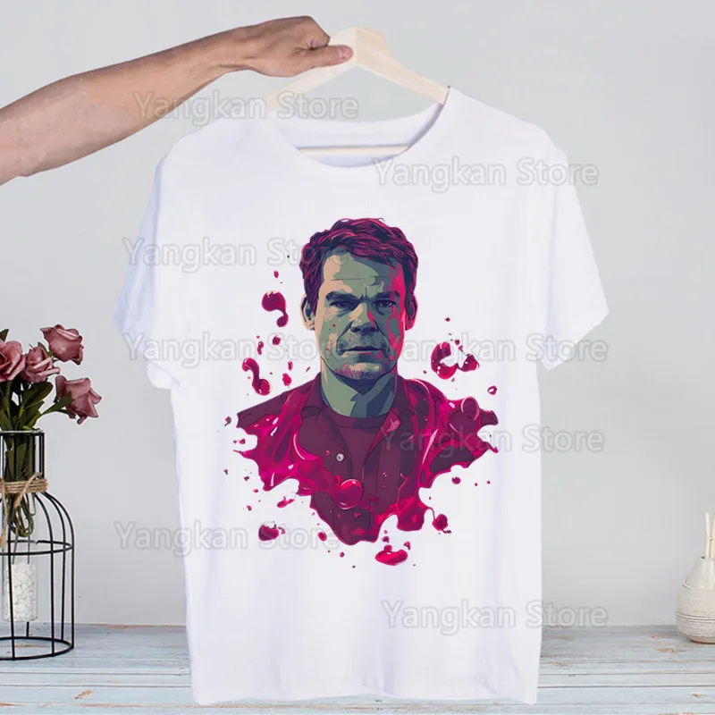 

Dexter Morgan Have A Killer Day Harajuku мужские футболки футболки топы дизайн с короткими рукавами эстетическая аниме футболка