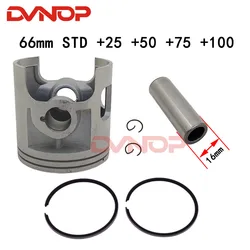 For Yamaha DT175 DT 175 STD +25 +50 +75 +100 Bore Size 66mm 66.25mm 66.5mm 66.75mm 67mm Motorcycle Engine Parts Piston Ring Kit