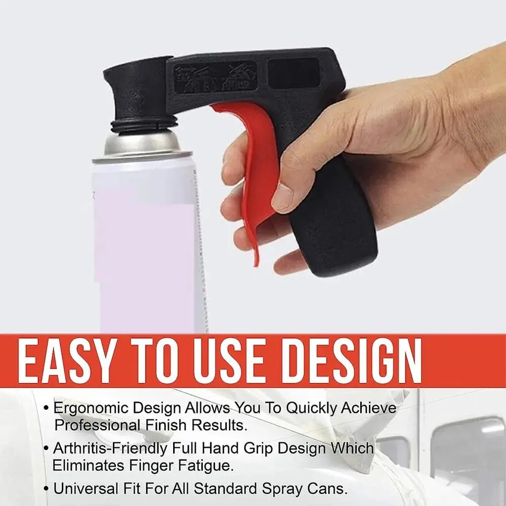 Polishing Paint Spray Gun Adaptor Instant Aerosol Trigger Handle with Full Grip Lock Universal Fit Cars Maintenance Care Tool