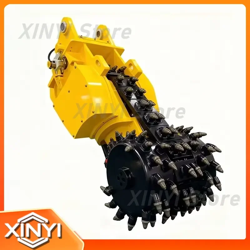 Rotary Drum Cutter For Rock Drum Cutting Trencher Milling Cutter With Bearing For Concrete Pavement Construction