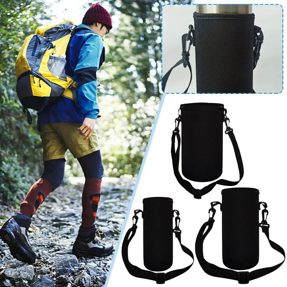 

1pc 18/36/64OZ Sports Water Bottle Case Insulated Bag Neoprene Pouch Holder Sleeve Cover Carrier for Mug Bottle Cup