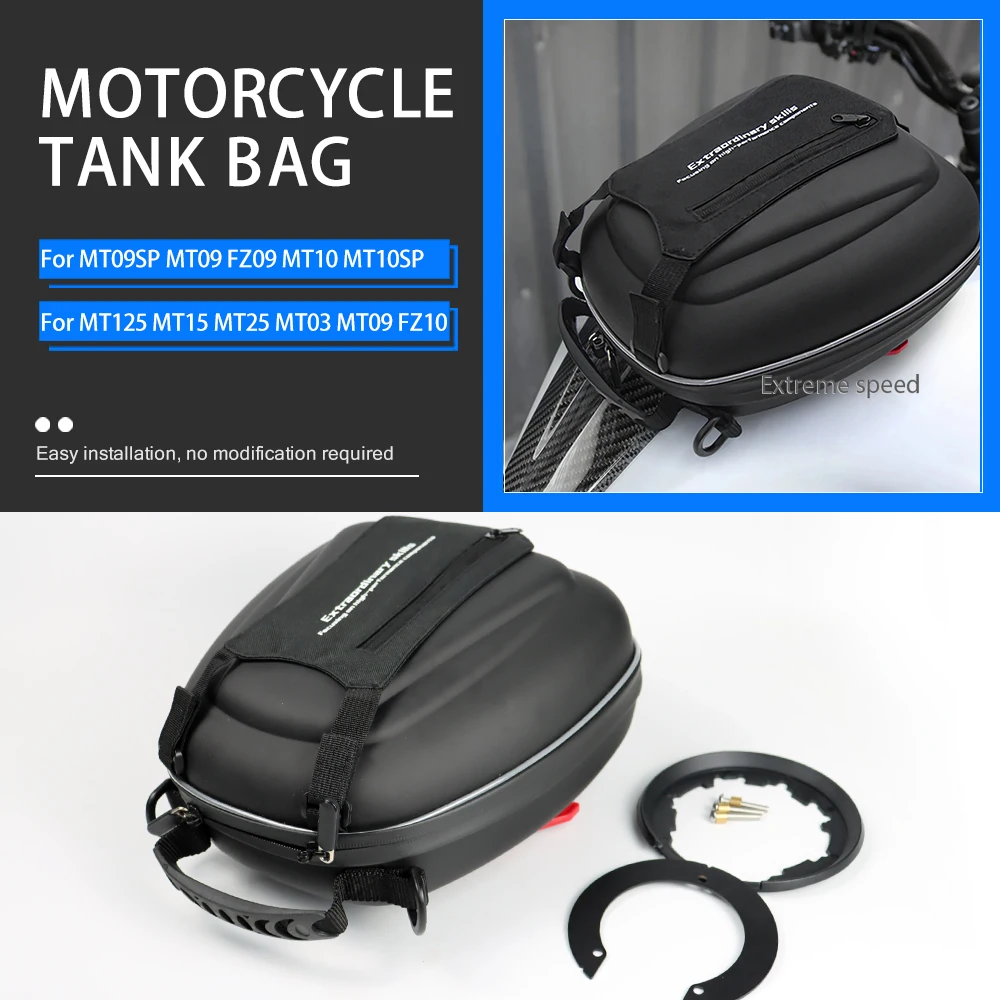 

Detachable Tanklock Flange Tank Bag Luggage For YAMAHA MT-09 FZ-09 FJ-09 MT09 MT-15 MT-10 FZ-10 Motorcycle bags