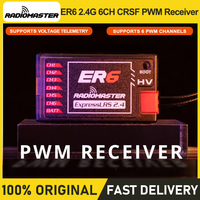 Radiomaster ER6 2.4G 6CH 100mw CRSF PWM Receiver