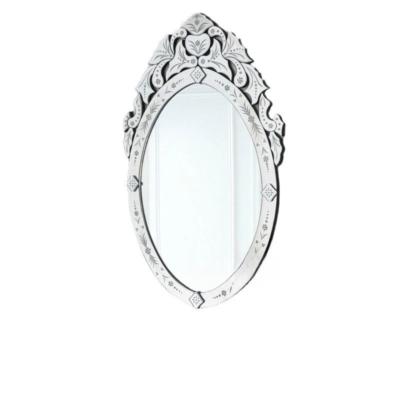 

Carved mirror decorative mirror fashion mirror makeup mirror oval