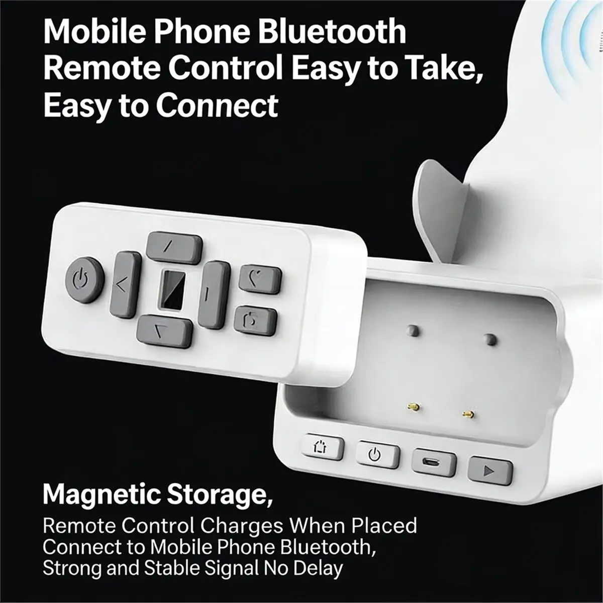 B21B New Wireless Bluetooth Speaker Phone Stand Remote Controller Browsing Video Photo Taking Page Turning