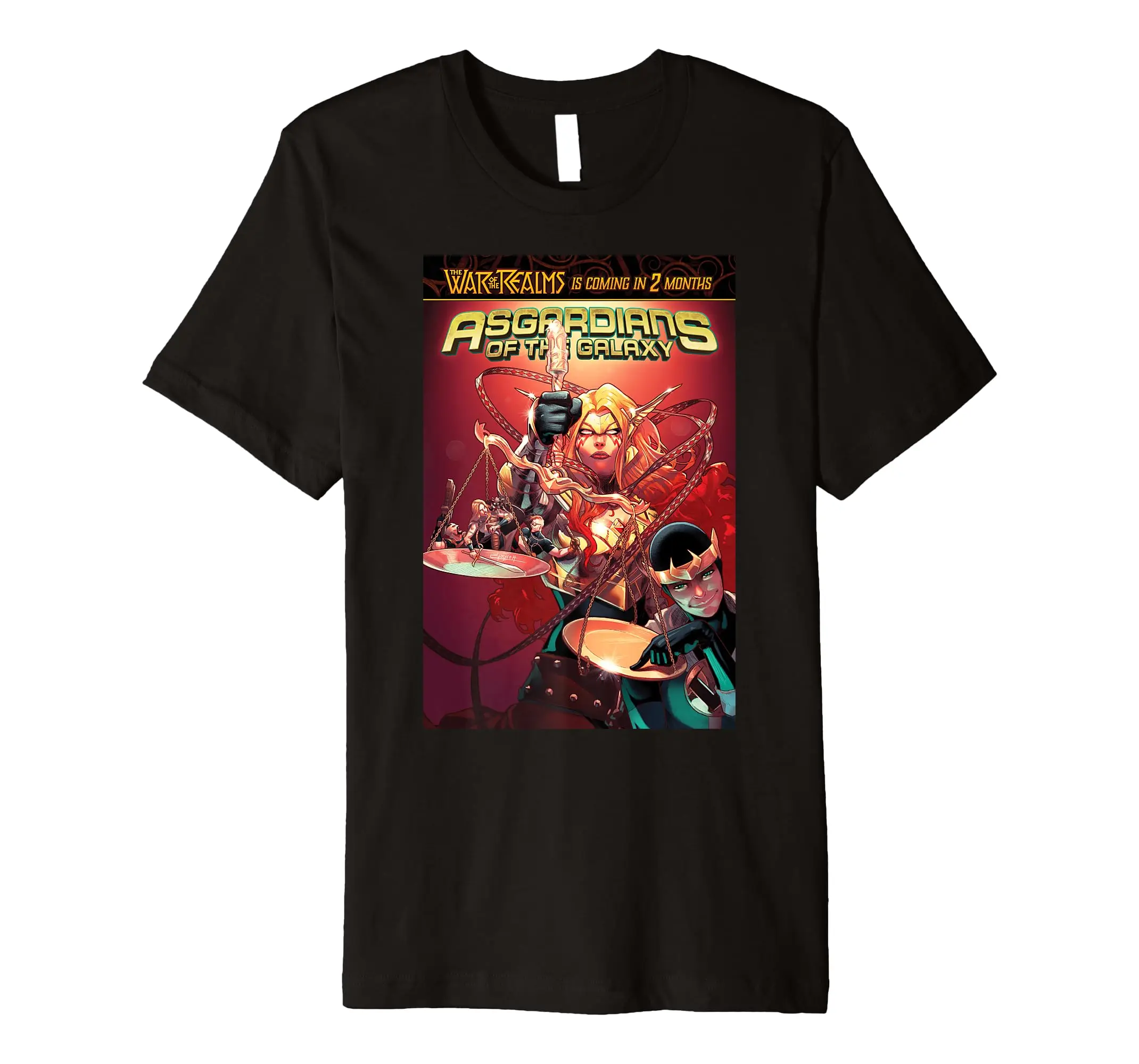  Comixology Asgardians Of The Galaxy Comic Book Cover Premium T-Shirt