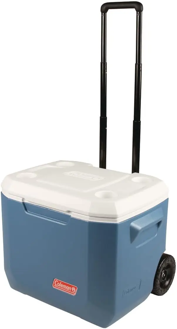 

Coleman Portable Rolling Cooler | 50 Quart Xtreme 5 Day Cooler with Wheels | Wheeled Hard Cooler Keeps Ice Up to 5 Days