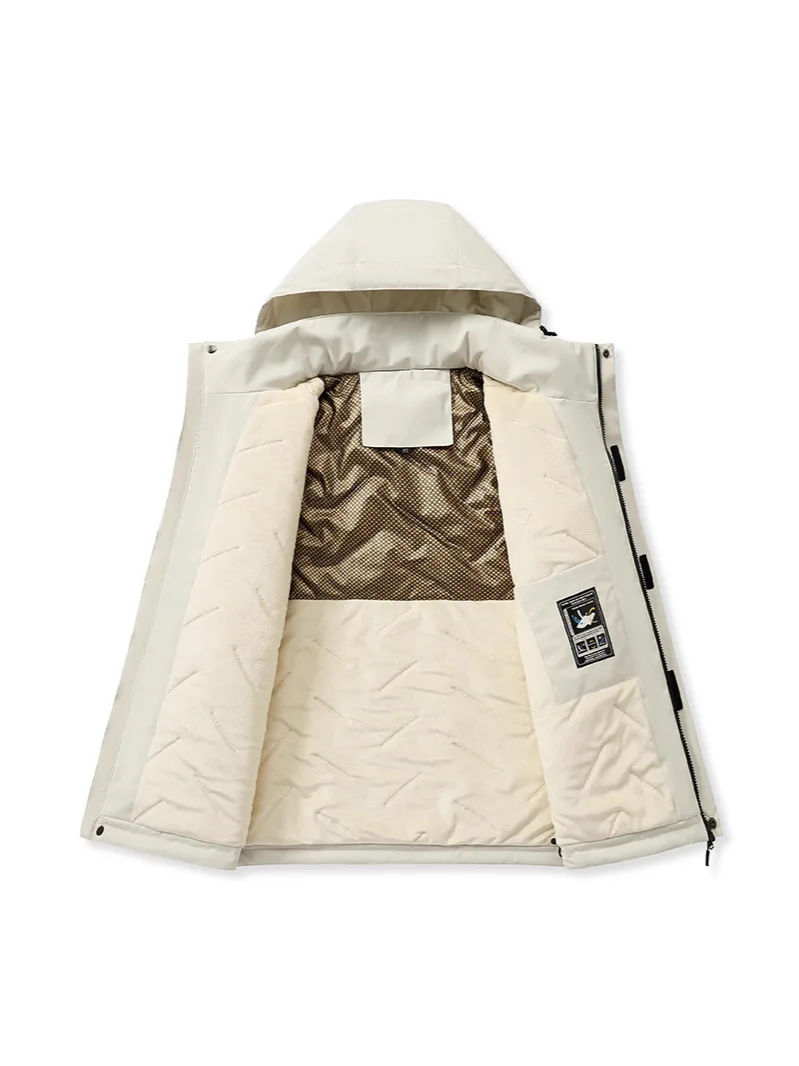 

Зимняя куртка для пар, хлопковая утепленная ветрозащитная водонепроницаемая уличная походная куртка, теплая толстая куртка, мужской и женский топ 100,