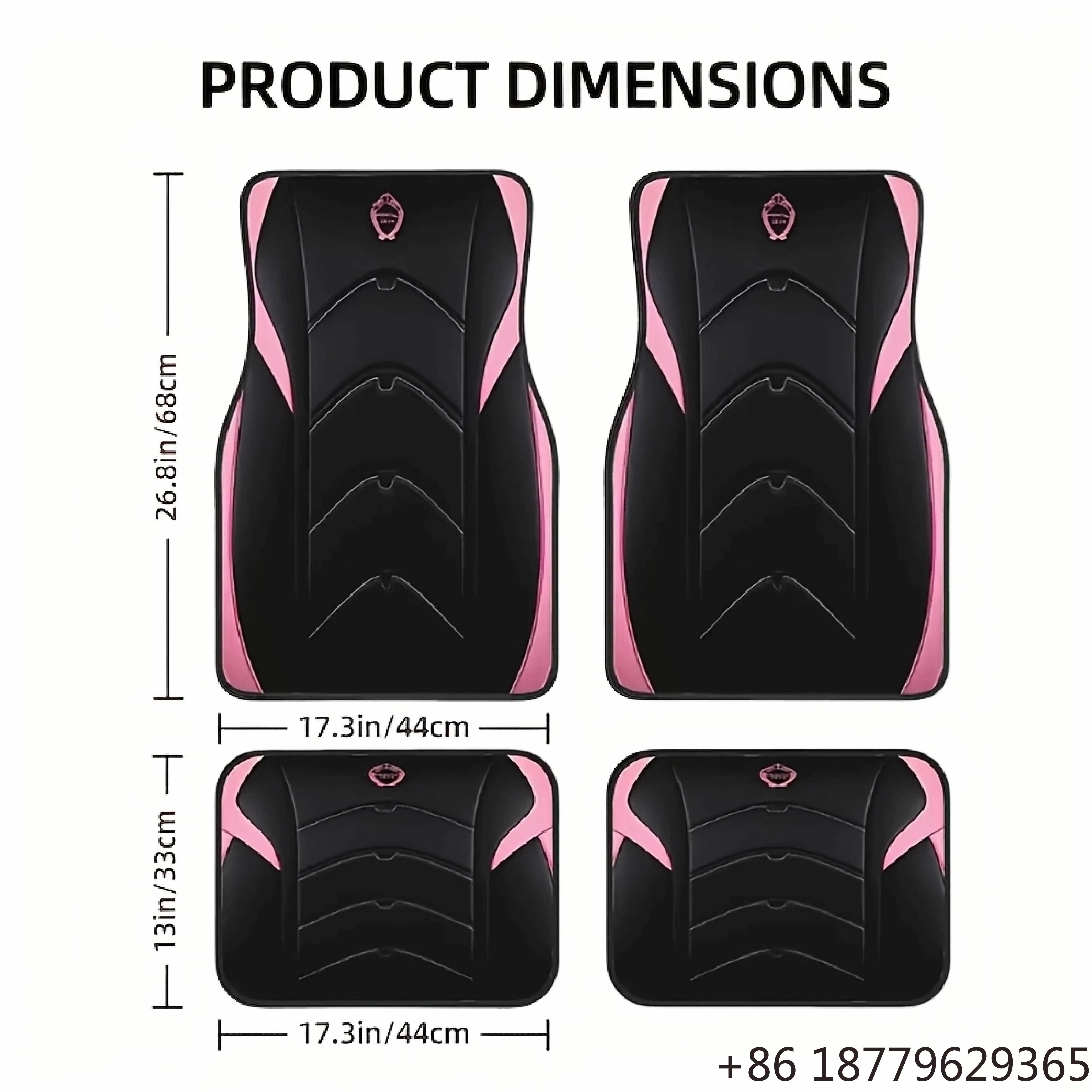 Red Bride Letter Car Floor Mats Durable Fashion Car Decor Universal Gift