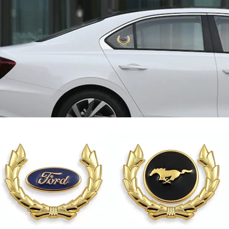 

Metal Car Sticker Emblem Badge Tail Sticker Decal for Ford Mustang Badge GT350 Explorer Fusion F150 Mondeo Focus Fiesta Ranger