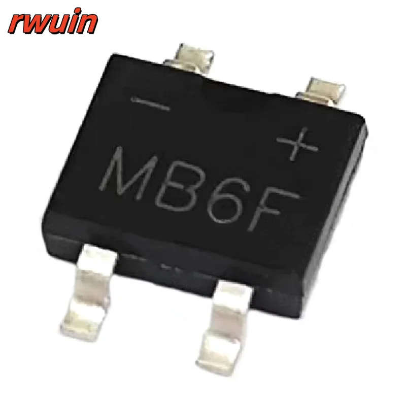 100PCS MB6F MB-F SMD Rectifier Bridge 0.5A 600V Ultra-thin Bridge Stacks