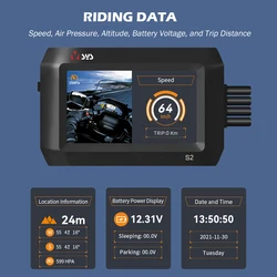 VSYS Motorcycle Dash Camera 3.0 Inch Waterproof Screen Dual 1080p Front and Rear View Support Bluetooth Mobile Assistant ,GPS...