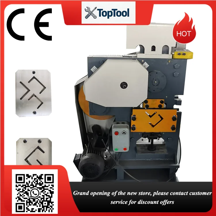 Angle Steel Channel Flat Round Bar Fabrication Tool for Construction and Metal Processing Punch and Shear Machine