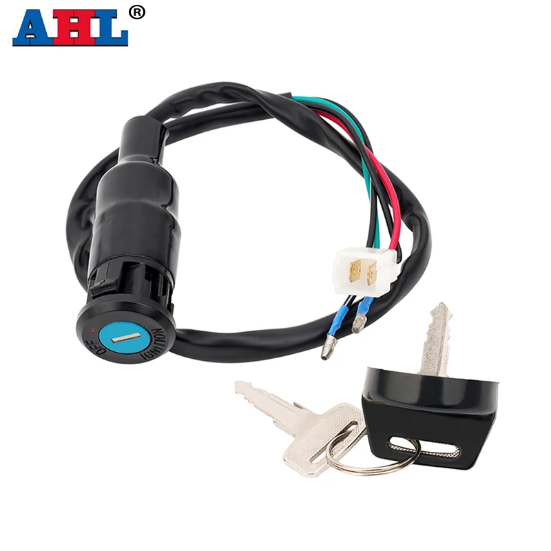 

ATV Motorcycle Ignition Key Switch For Honda Big Red 3-wheel ATC250ES 1985-1987 ATC250 ES 35010-HA0-681 35100-HA0-027