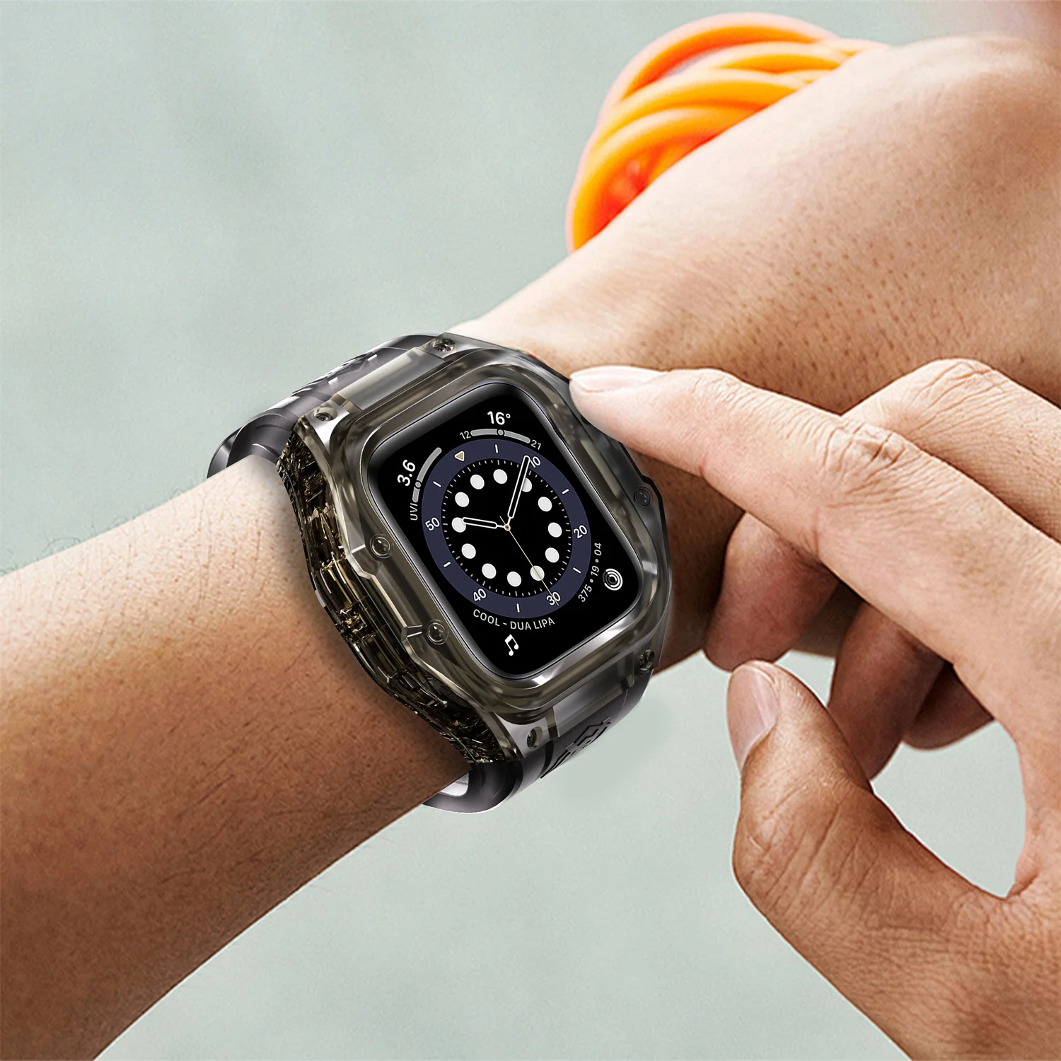 เคสนาฬิกากันน้ำ ShellBox IP68 สำหรับ Apple Watch Series 10 สำหรับ iWatch 46 มม. S10 สายซิลิโคน เหมาะสำหรับดำน้ำและว่ายน้ำ