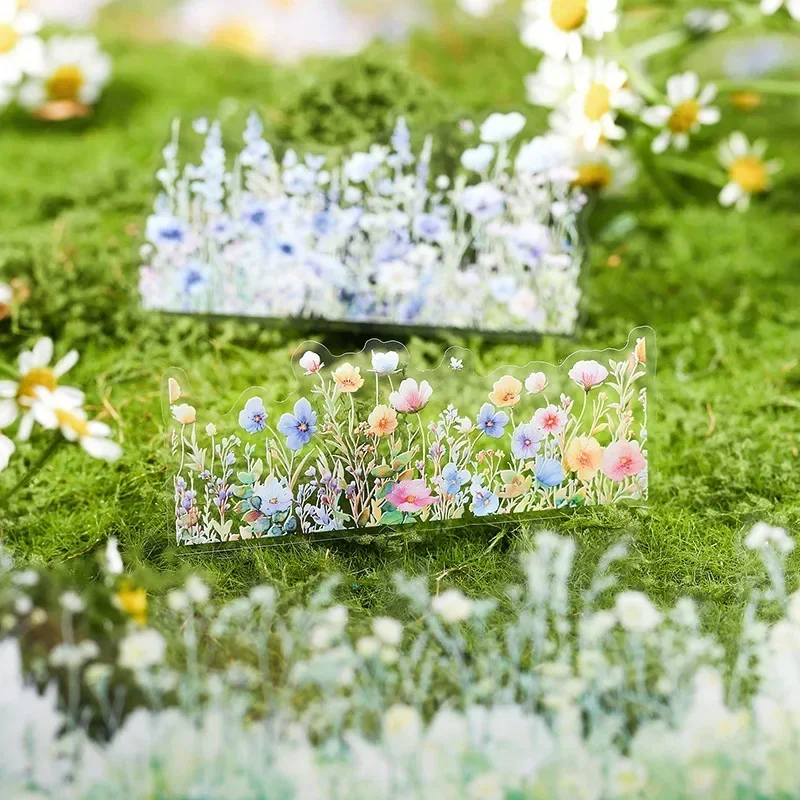 植物の造園ステッカー、秘密の花のコレクション、花のハンドブック用品、ステッカーパッケージ、スクラップブック、20枚、182x69mm