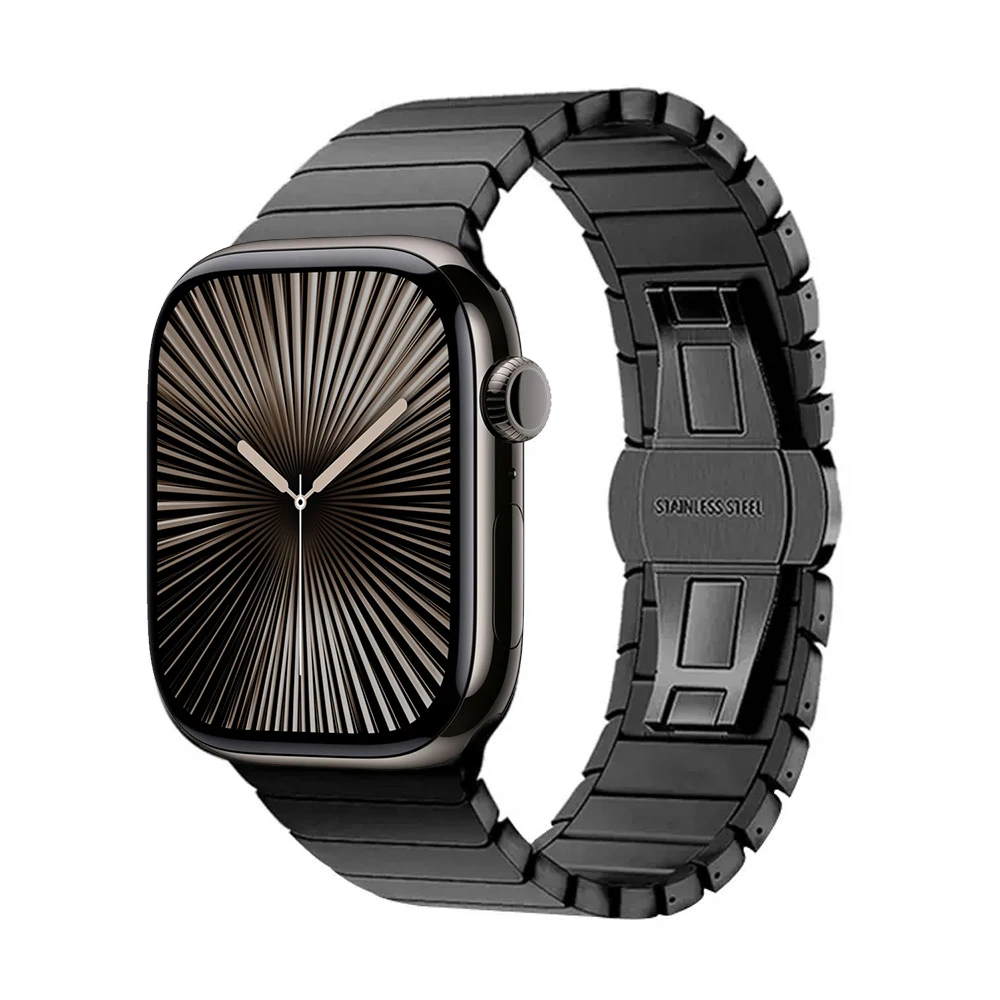 Metallband für Apple Watch 46 mm Armband Edelstahl Armband für Iwatch Serie 11 10 Ultra 49 mm 42/44/45/40 mm Business Correa