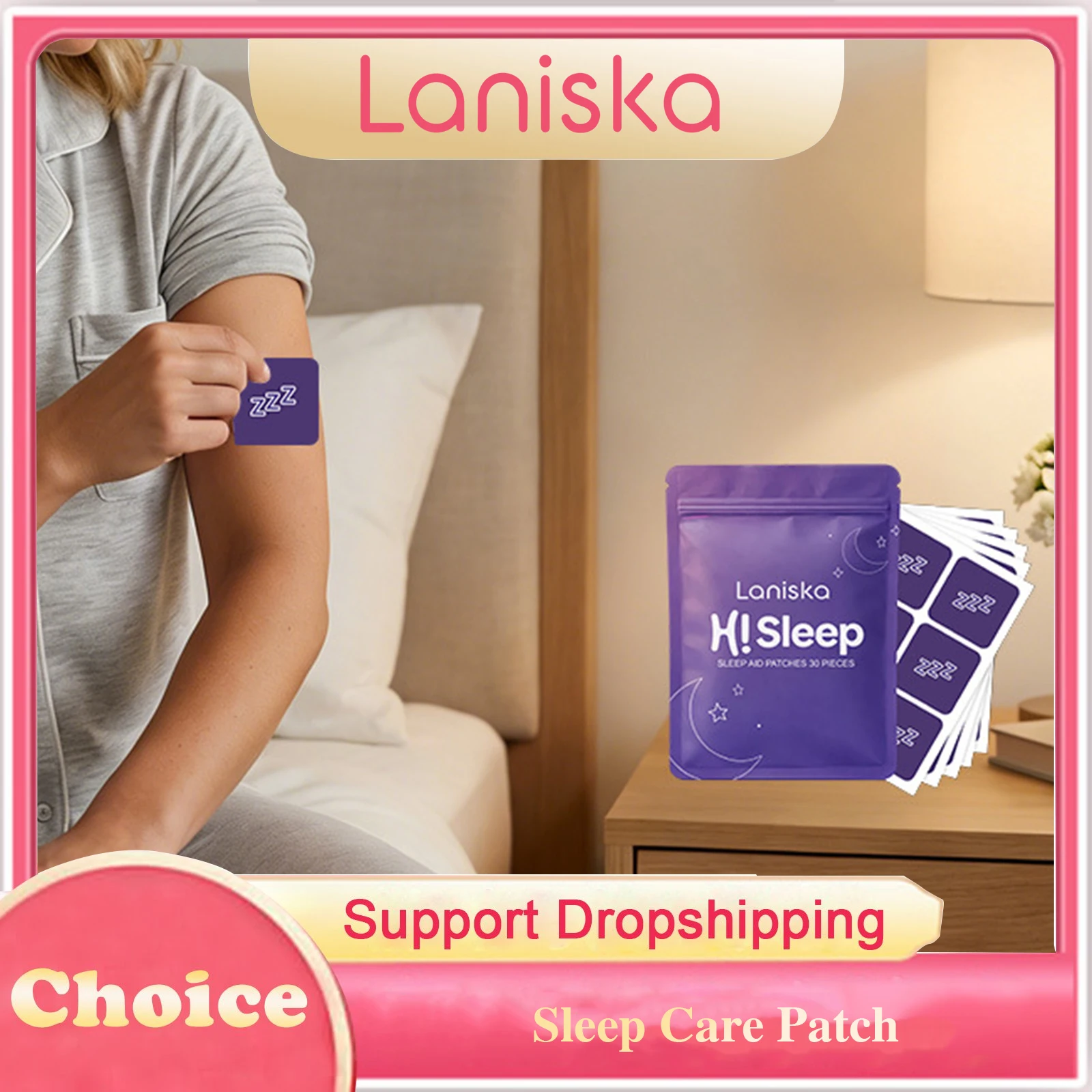 Sleep Aid Patches Relieving Stress Anxiety Headache Neurasthenia Relaxing Fall Asleep Quickly Soothing Improve Insomnia Patches