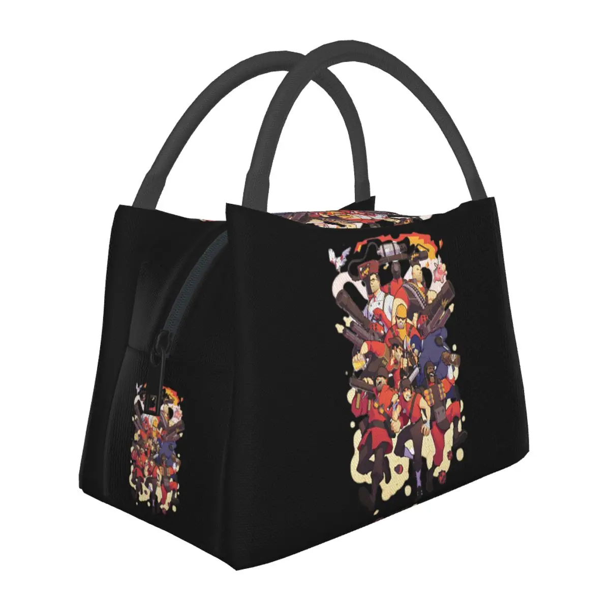 Team Fortress 2 Insulated Lunch Bag for School Bento Storage Food Boxes Leakproof Container Cooler Thermal Lunch Box Tote