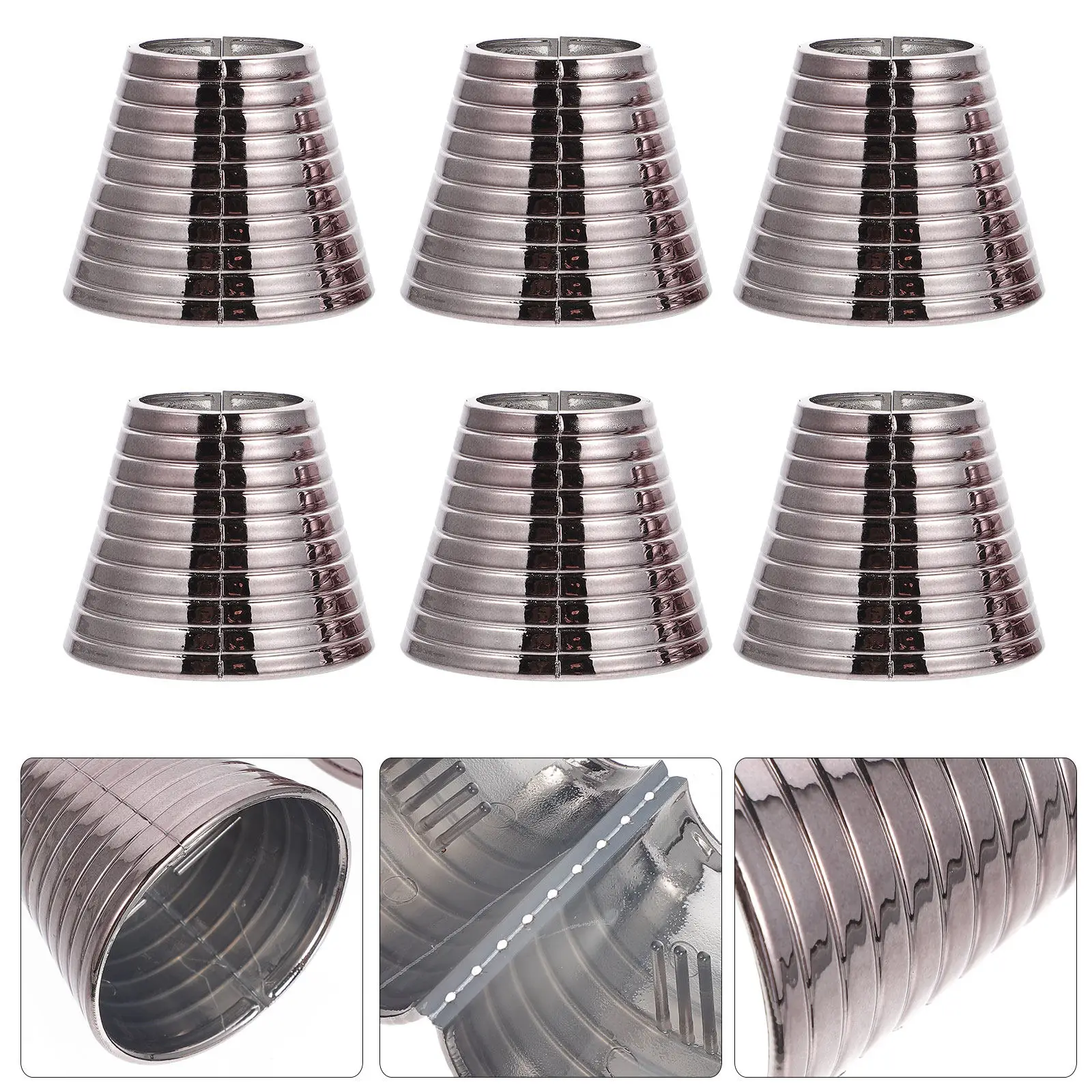 

8Pcs Ponytail Circle Cuffs Hair Tie Cuffs Ponytail Holder Accessories Eye-Catching Unique Design Match Any Outfit Time-Saving