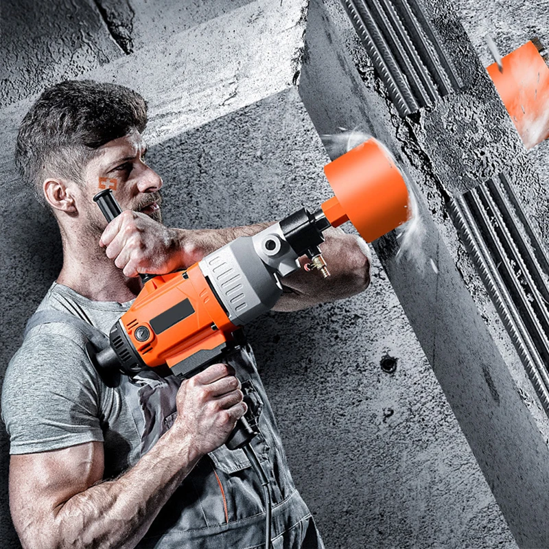 4300W/2980W Electric Diamond Core Drill Dry Wet Handheld Concrete Core Drilling Machine Putty Powder Paint Coating Mixer