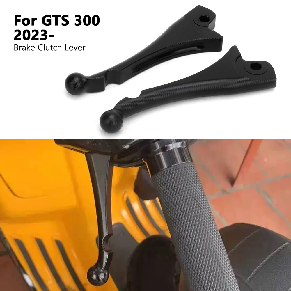 

New Motorcycle Accessories For Vespa GTS300 gts300 GTS 300 Gts300 2023 2024 Black and Silver Shorty Brake Clutch Lever Kit