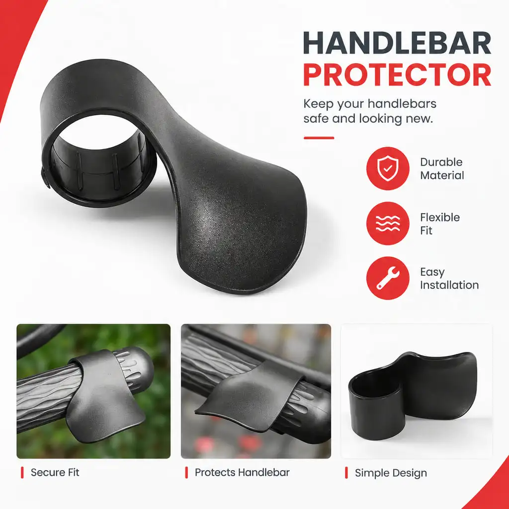 PINMOAP Motorcycle Throttle Assist Cruise Control Wrist Rest for 22-25 mm Motorcycle Scooter E-Bike Handlebar Grip