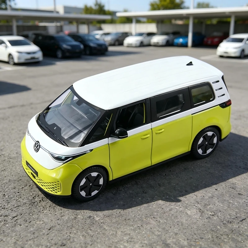 Maisto 1:24 simulation Volkswagen ID. Buzz alloy car model doors and trunk can be opened rich details, fine workmanship