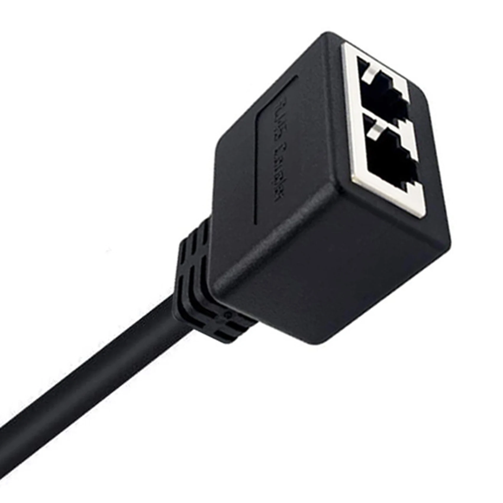2 in 1 RJ45 Splitter LAN Ethernet Network RJ45 Connector Extender Adapter Cable 1 Male to 2