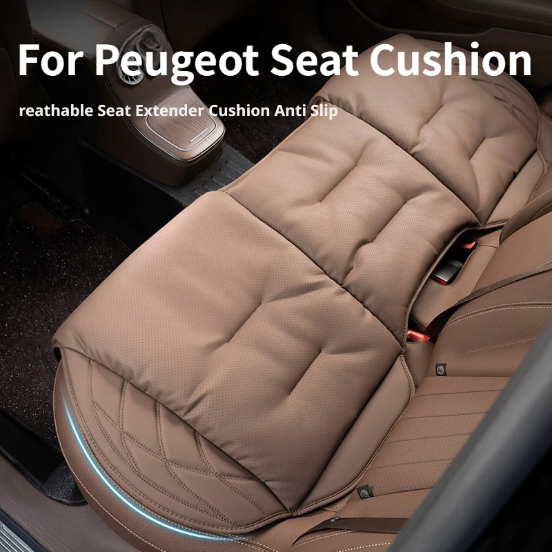 For Peugeot Leather Car Seat Cushion 208 E-208 2008 E-2008 308 3008 408x 5008 508 Rifter E-3008 Soft Car Seat Cover All Season