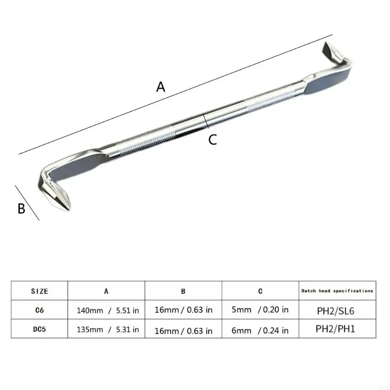 WXTC Precisions Hand Tool Type Elbow Screwdriver for DIY and Home Use Tool