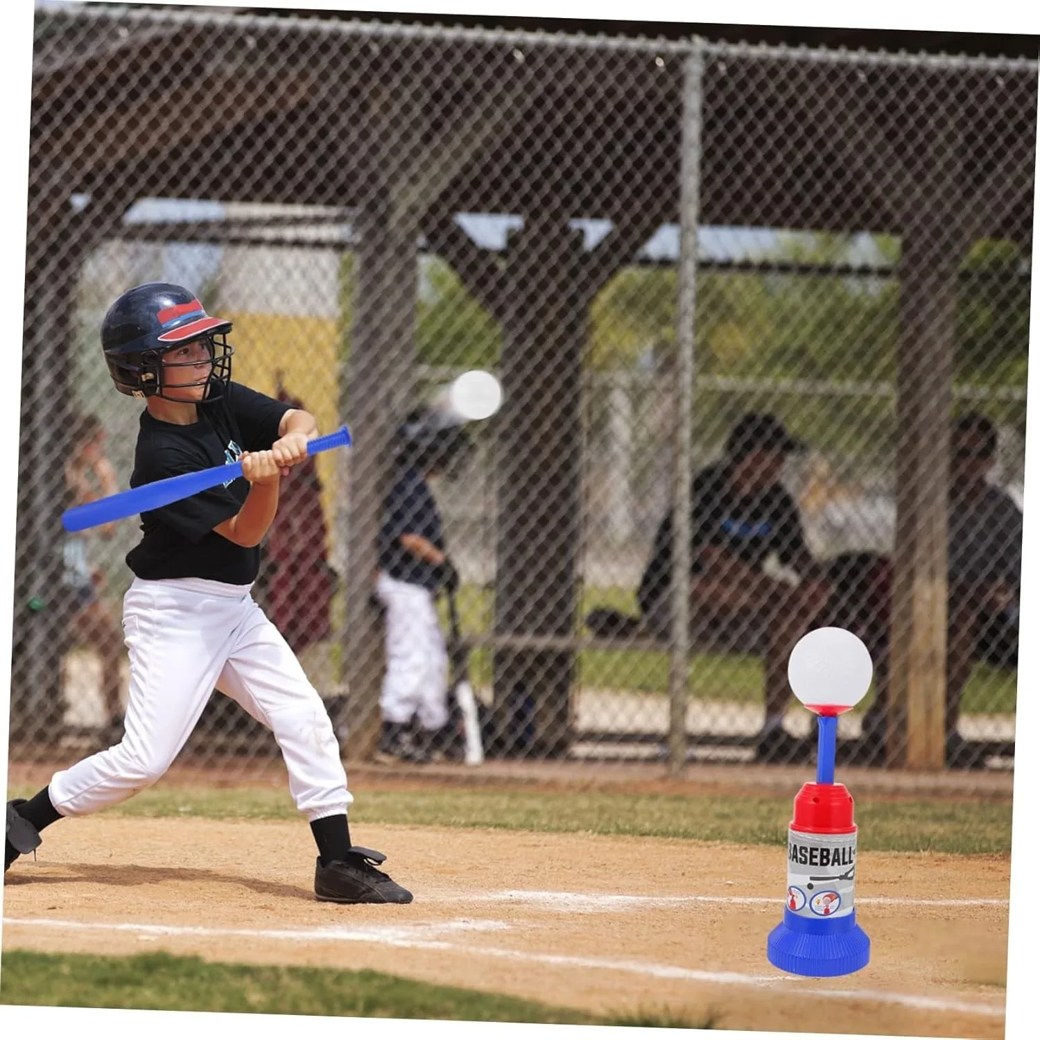 Kids Baseball Toy Set Automatic Launcher with Bat 3 Balls, Parent-child Interactive Outdoor Sport Game, educational gift