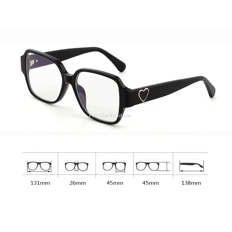 Korea Retro Thick Glasses Frame Women Lovely INS No Makeup Plain Glasses Men Eyewear Cute Decorative Computer Glasses