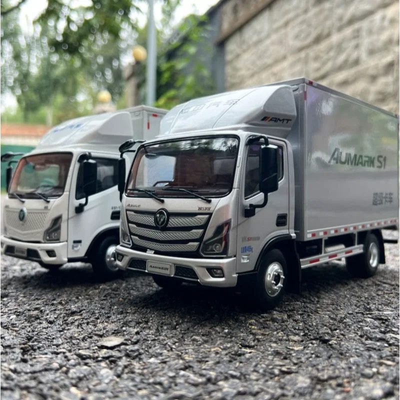Diecast 1:22 Scale Foton AUMARK Smart Blue Light Truck Alloy Car Model