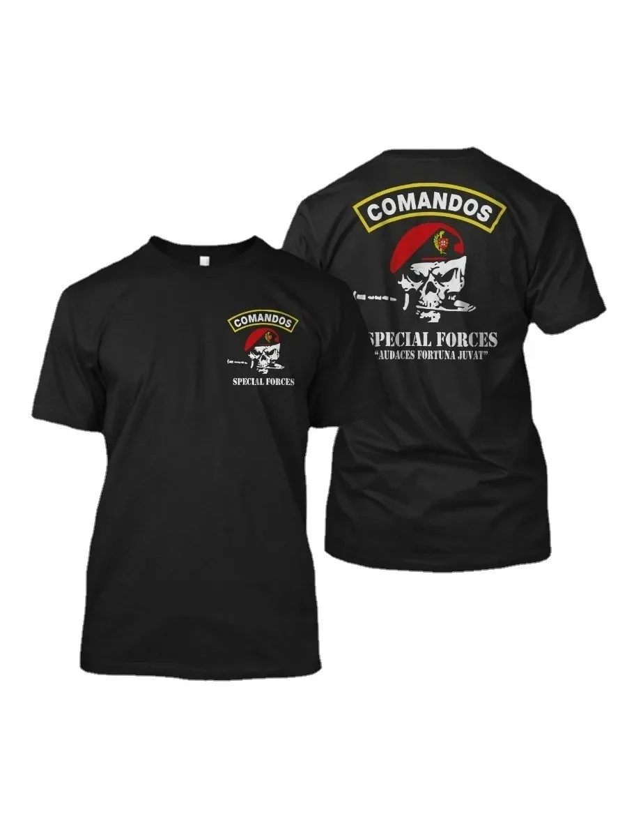 Portuguese Army Special Forces Commando Comandos Portugal Military T-Shirt Short Sleeve Casual Cotton O-Neck Men Print TShirts