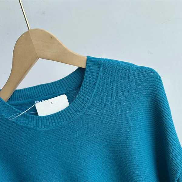 

Autumn Winter Knitted Sweater round Ne Long Sve Loose Comfortable Versatile Slimming Faionable B264 H253 Ladieswear