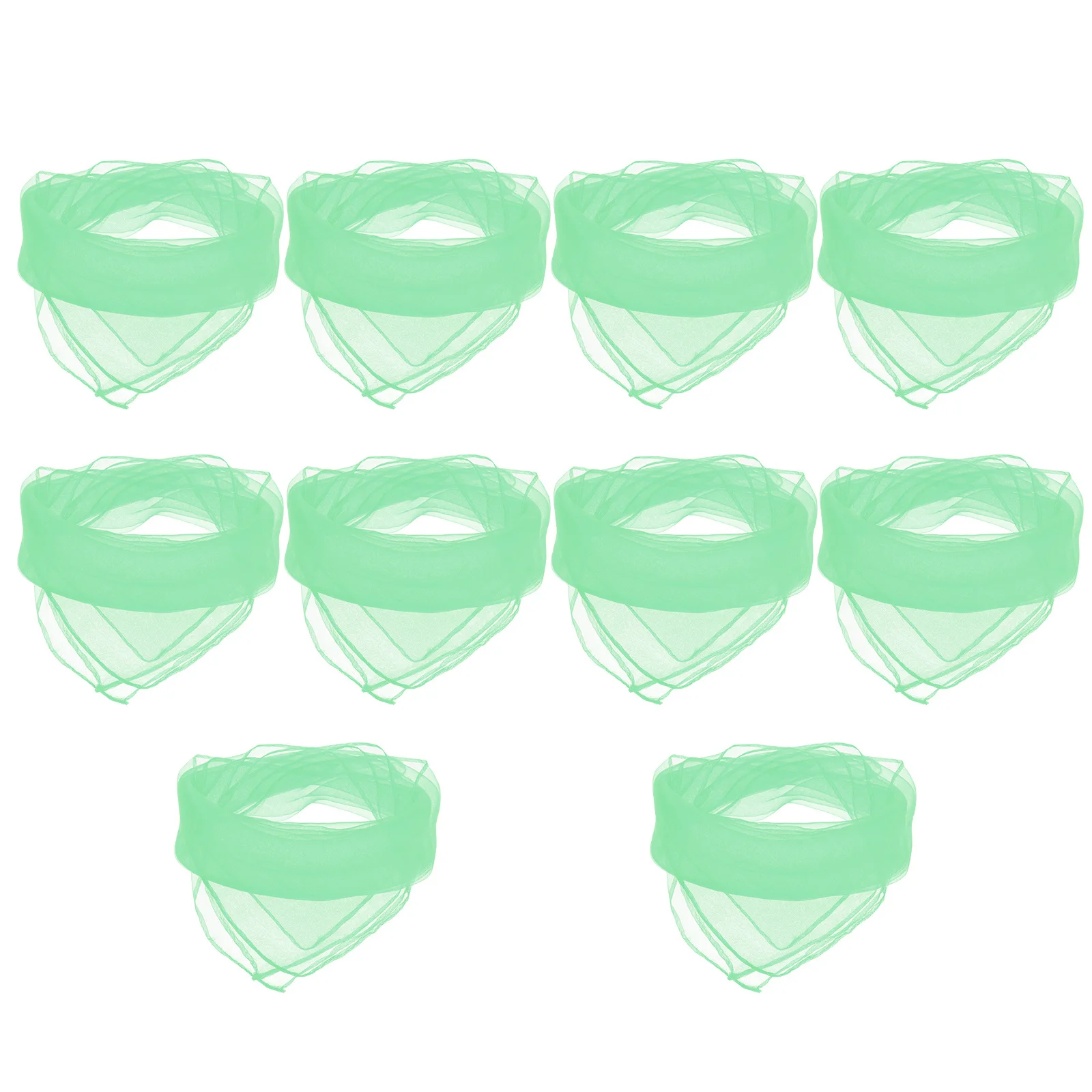 

10Pcs Solid Color Square Scarves Premium Material Thin Breathable Lightweight Silky Scarves for Dance Performance