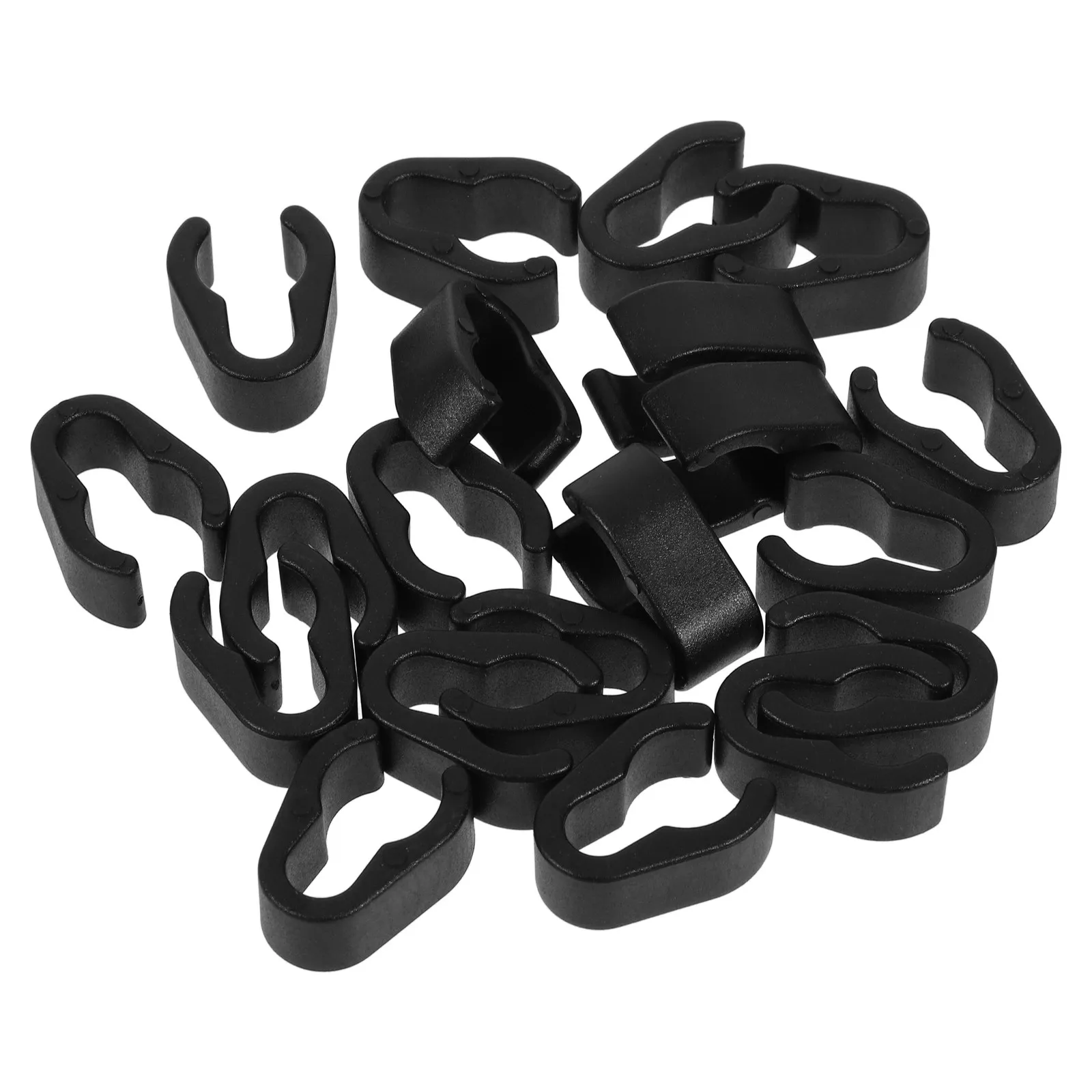 20Pcs Mic Stand Cable Clips Flexible Plastic Microphone Cable Clamp Adjustable Boom Pole Holder for Ktv Recording Studio