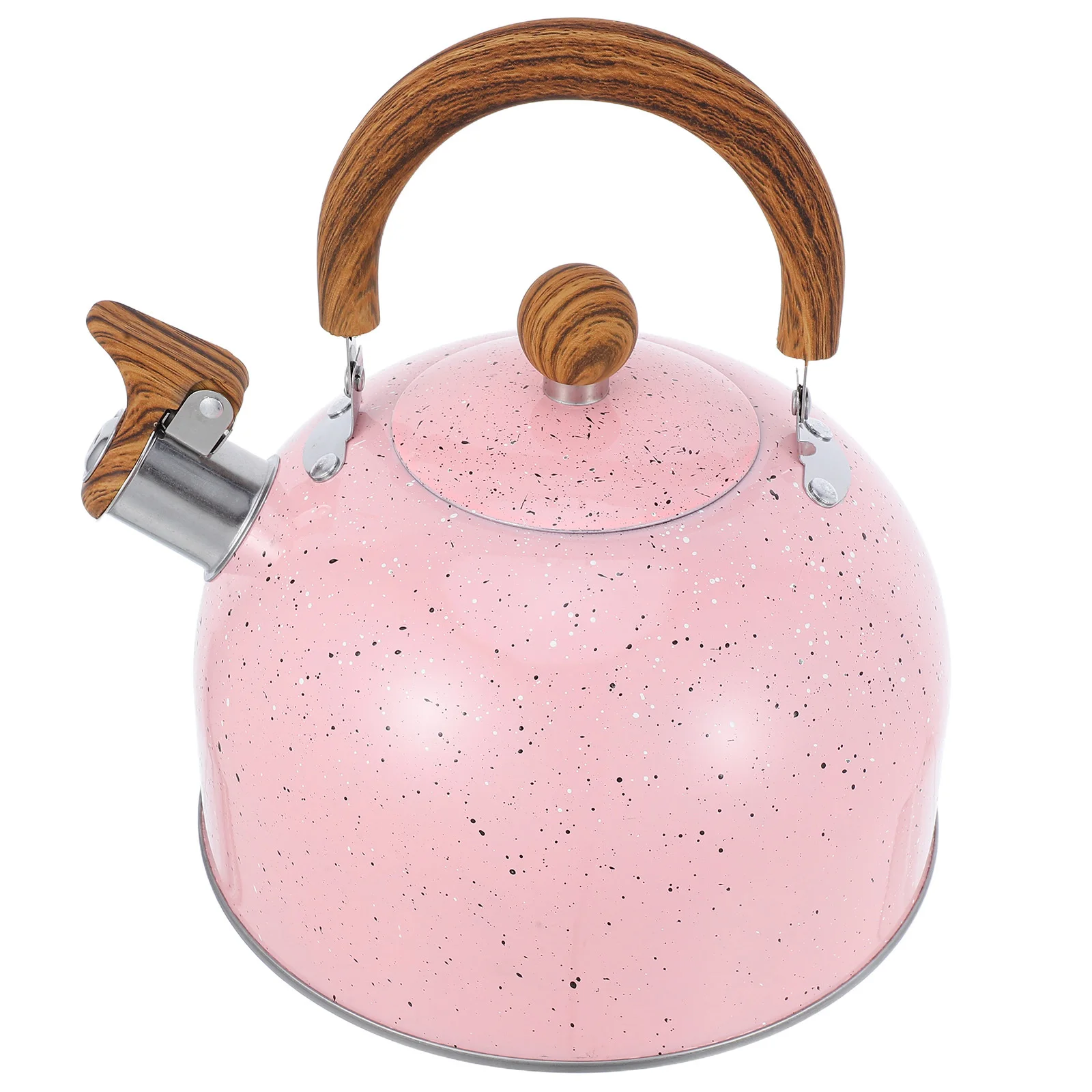 

3L Whistling Tea Kettle Stainless Steel Stovetop Foldable Handle For Induction Gas Electric Cooktops Camping Kettle For