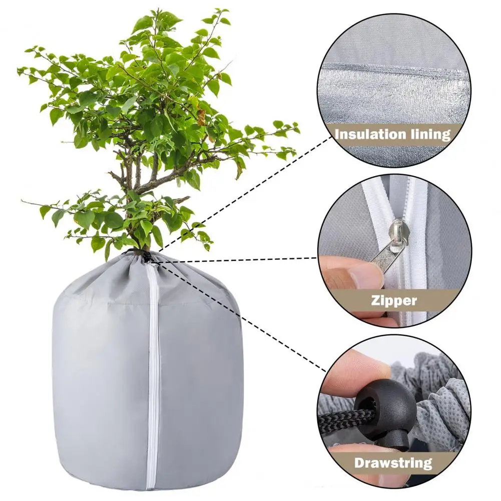 Sunlight Penetration Plant Cover Winter Plant Set Anti freeze Insulation Film Proof Bag Flower Pot Cover for Indoor