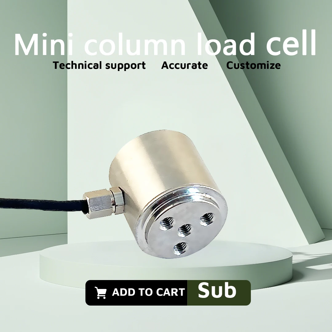 0-200kg Button Load Cell Weight Sensor & Display Insturment High Precision Compression Force Transducer for Industrial Use