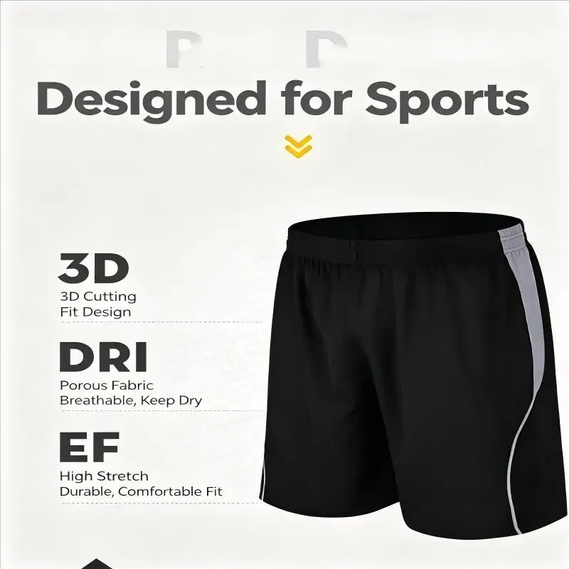 Sommer-Fitnesskleidung für Laufen und Basketball, Enge Hosen, Lockere Shorts, Leichte und Schnell Trocknende Taschen – Detail 4