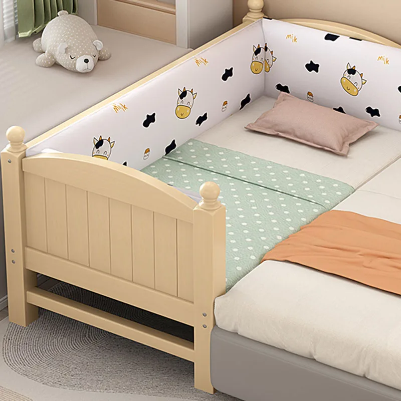 Railing Wood Sleeping Beds Children Safety Girls Modern Luxury Kids Beds Boys Fashion Platform Beliche Infantil Furniture