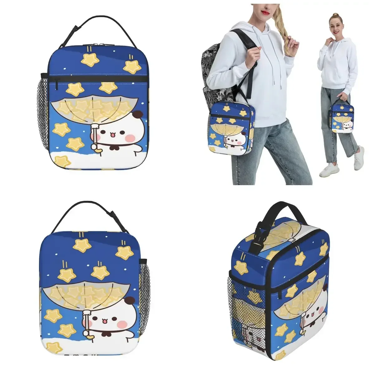 

Bubu и Dudu аниме милая звезда термоизолированная сумка для обеда для офиса портативная сумка для еды термохолодильник ланч-боксы