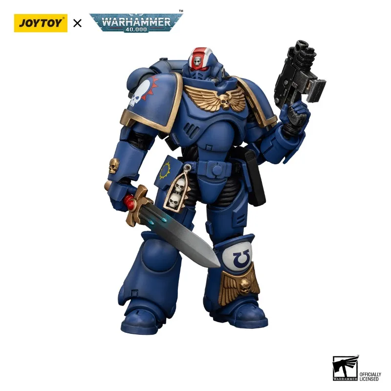 Figurki akcji 1/18 JOYTOY Warhammer 40k Ultramarines Heroes of The Chapter 3szt Brothers Anime Military Collection Model Toys