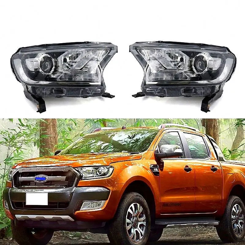 Maictop New 12V Car LED Front Head Light for Ranger Pickup H7 Xenon Head Lamp Headlight for 2015 2016 2017 Models