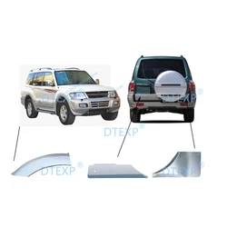 1 Pcs Tail Door Board for Pajero V73 MN117244XA Rear Spare Tire Cover for Montero 2000-2006 V75 Door Cover Right for Shogun