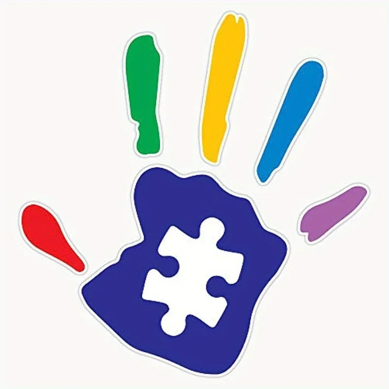 

Яркие наклейки на руку автомобиля с аутизмом, наклейки для кузова автомобиля, для ноутбуков, бутылок для воды, автомобилей, грузовиков, фургонов, внедорожников, мотоциклов, украшение