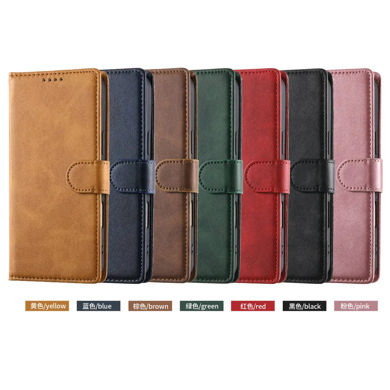 بلون الجلود قضية الهاتف لسامسونج غالاكسي A17 A07 A56 A36 A26 A16 A55 A35 A25 A15 A05 A54 A34 A14 A24 5G غطاء الوجه